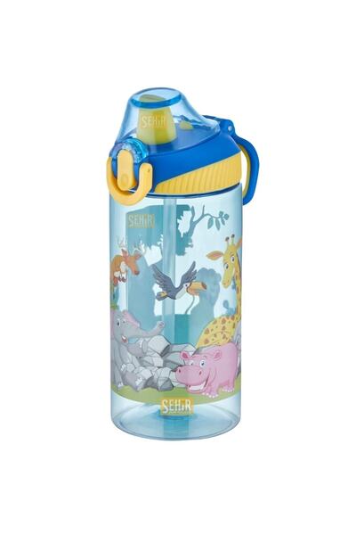 Vagonlife 500ml New Collection Tritan Children's Water Bottle with Straw and Lockable Lid
