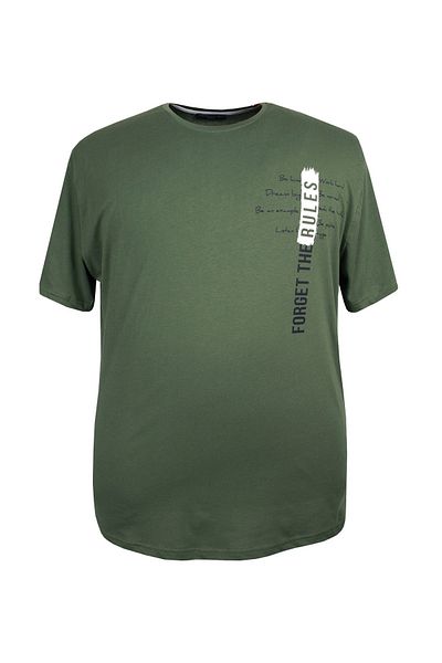 marufshop Ανδρικό μπλουζάκι με στάμπα μεγάλου μεγέθους με λαιμόκοψη
