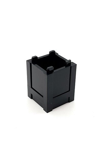 LEGO Original Accessory Moc Custom Container Box Black 2 X 2 X 2 Box Chest 1 Piece Will Be Sent