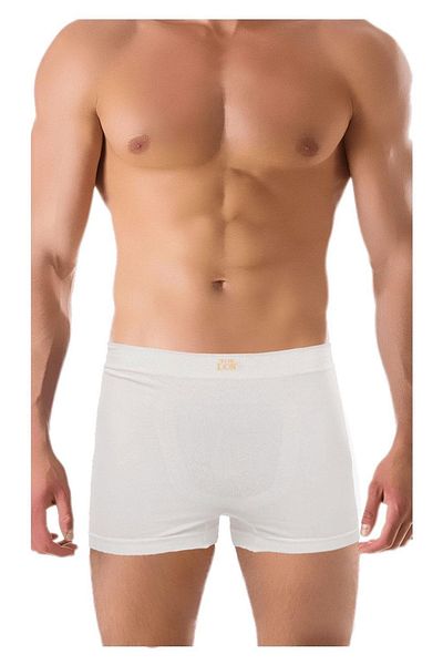 TheDon The Don Seamless Seamless Ανδρικό Boxer Λευκό Κίτρινο Στάμπα