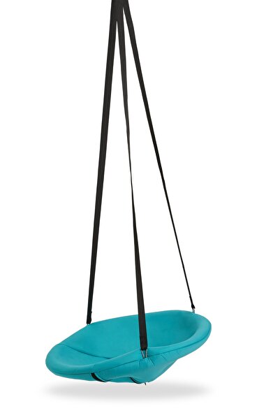 Svava Turkuaz Relaks Çocuk Ve Yetişkin Salıncak Koltuk - Yuvarlak Tavana Asılan Salıncak