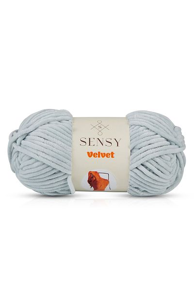 SENSY Premium Velvet Velvet Thread Hand Knitting Thread Blanket Thread Sweater Thread Baby Blanket Thread Ice Gray
