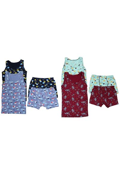 Poli Underwear Boy's 4-Piece Boxer Briefs Athlete Set