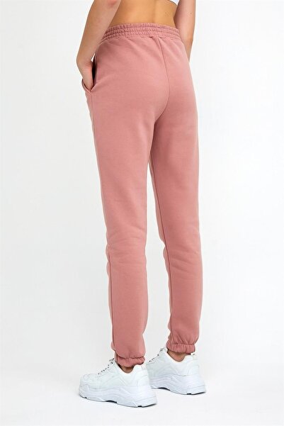 ESPİNA Γυναικεία πλεκτά φούτερ με τρεις κλωστές με ελαστική μέση και πόδια Jogger Powder