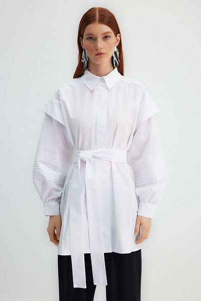 Trendyol Modest Hemde - Weiß - Regular Fit