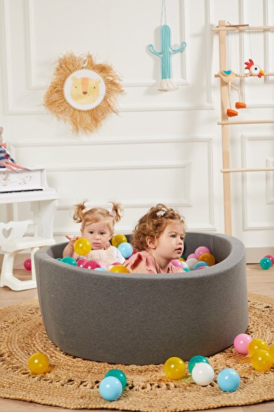 Svava Çocuk Oyun Havuzu - Çocuk Aktivite Top Havuzu (GRİ)