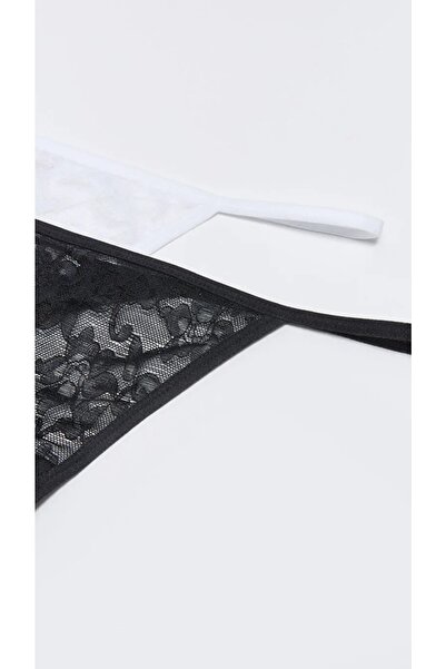 LC Waikiki Pachet de 2 chiloți tanga cu dantelă