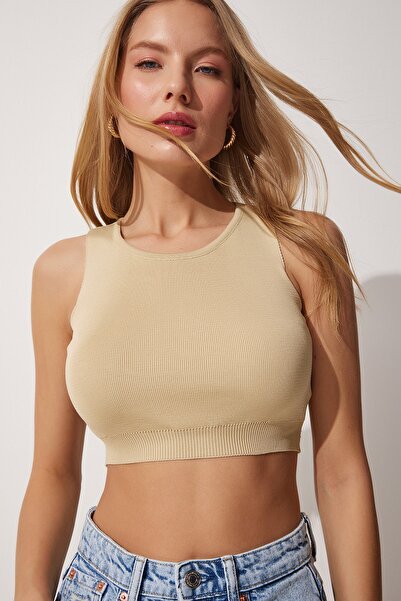 Happiness İstanbul Crew Neck Summer Crop kötöttáru 2 részes készlet