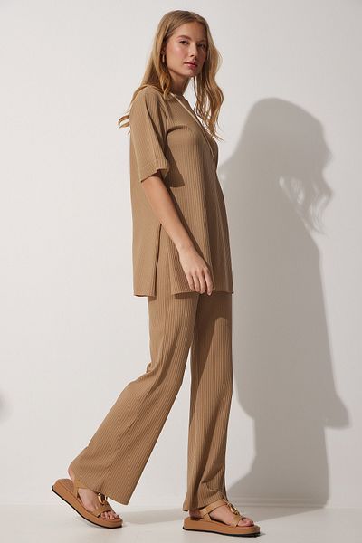 Happiness İstanbul Two-Piece Set - Brown - Relaxed fit