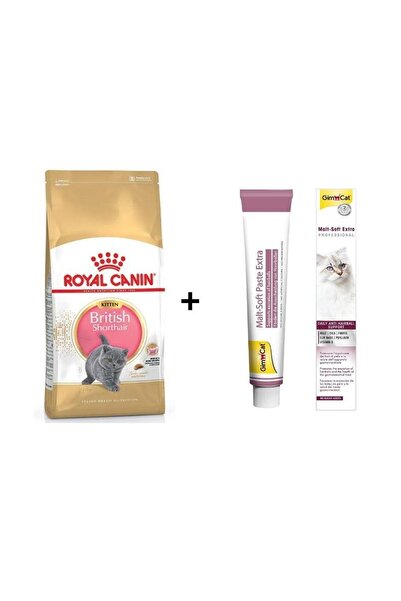 Royal Canin Kitten British Shorthair Yavru Kedi Maması 2 Kg + Gimcat Malt 100 Gr