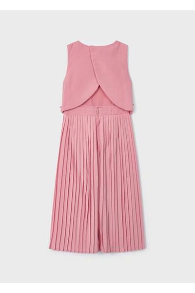 MAYORAL Girl's Pink Jumpsuit Plaid
