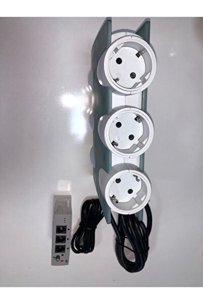 Legrand 694644 6lı Grup Prizi 1.5 Metre Kablolu Çocuk Korumalı Parafudrlu Topraklı Grup Priz Yassı