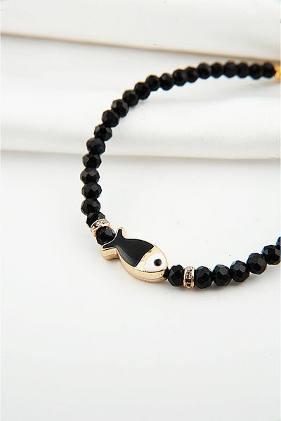 EUROMODA Fish Design Beaded Anklet Foot Accessory