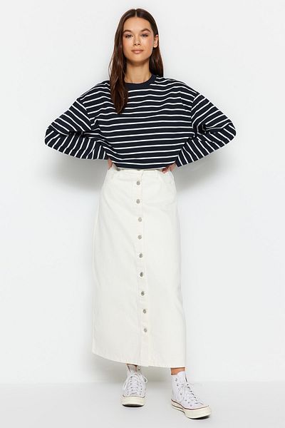 Trendyol Modest Skirt - Ecru - Maxi