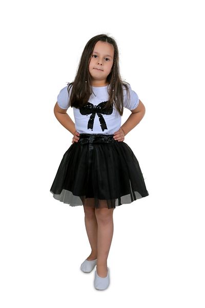 FATELLA Girl's 23 April Double T-Shirt Skirt Suit Performance Outfit Graduation 29 October 10 November