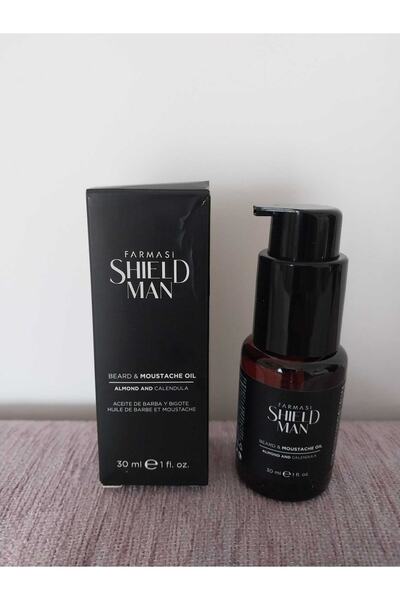 Farmasi 30 مل زيت للعناية باللحية والشارب - شيلد مان