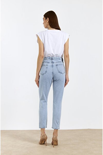 LAMİRAMOOD Mom Swimming Jean Flexibil Talie Înaltă Confort Leys