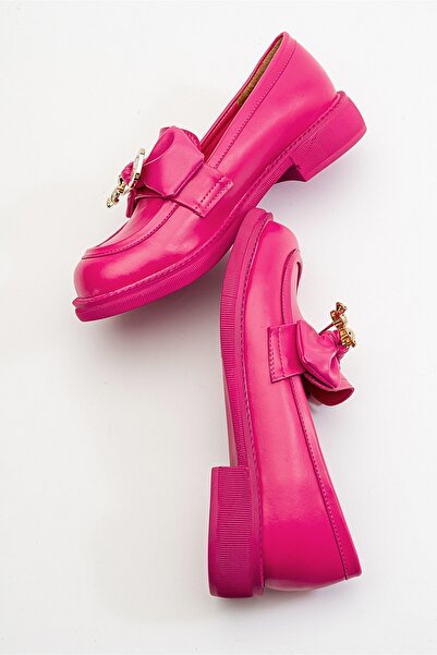 LuviShoes Dámská mokasína Arden Fuchsia Skin