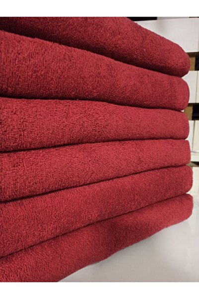 ŞENER HOME 6-пакет червоних рушників для перукарів та перукарень - 50x90 см, повсякденний дизайн