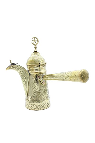 COPPERDONE El Işlemesi Otantik Mırra Cezvesi Pirinç Saplı
