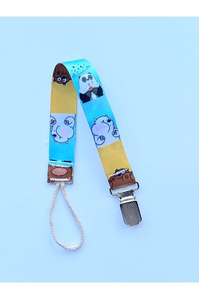 KARAMİLA Cute Bear Pacifier Hanger - Pacifier Chain - Pacifier Holder