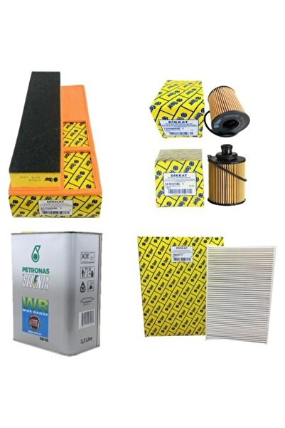 Genel Markalar Fiat Albea Euro 4 Filtre Yağ Bakım Seti 1.3 Jtd-multijet 16v 2004-sonrası [51 Beygir Parcapar5353a]