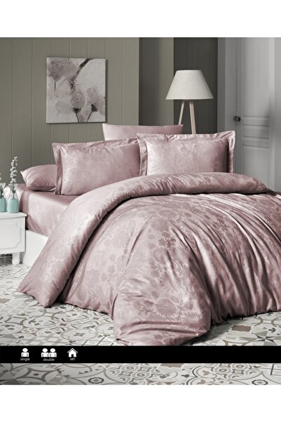 DENİZLİ ÇEYİZ طقم غطاء لحاف من الساتان جاكار من فيرست تشويس هيرا