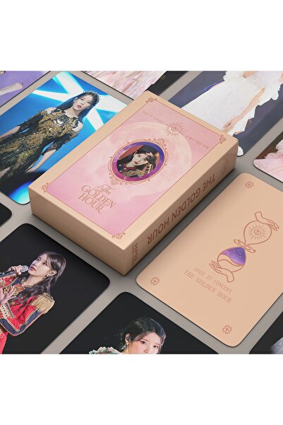 Kpop Dünyasi Iu '' The Golden Hour '' Çift Yön Baskılı Lomo Card Seti