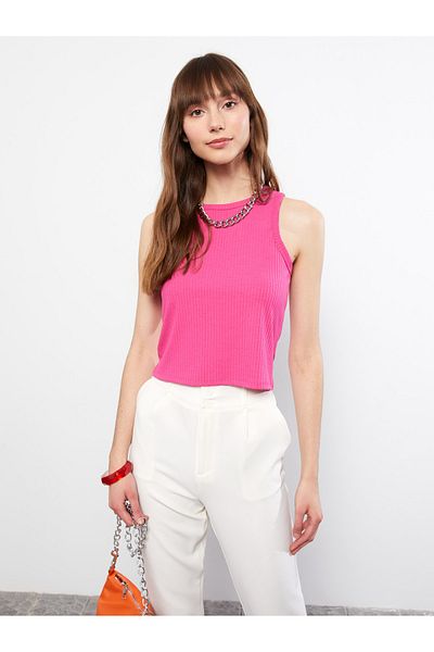 LC Waikiki Gerader Damen-Sportler mit Rundhalsausschnitt