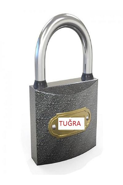 Tuğra 25 Mm Padlock Small Lock 1 Piece Gray Steel