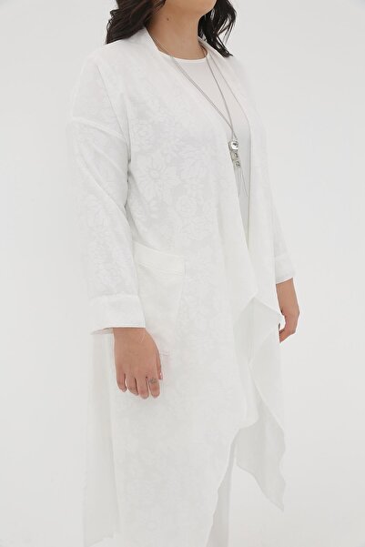 MÜSEMMA Büyük Beden Dokuma Kumaş Iç Tunik Uzun Kollu 2 Li Talya Takım 23ytkm-...