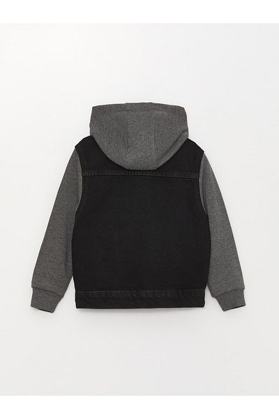 LC Waikiki Jachetă Boy Jean cu glugă