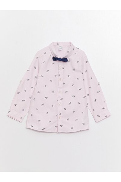 LC Waikiki Štampana košulja za dečaka i leptir mašna, set od 2 komada