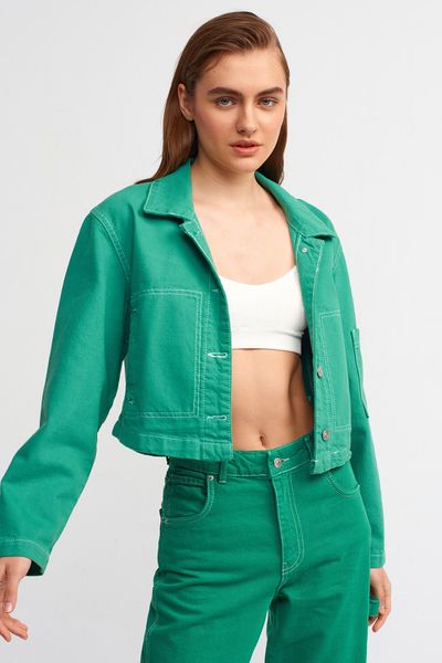 Trendyol Collection Winter Jacket - Green - Puffer - Trendyol