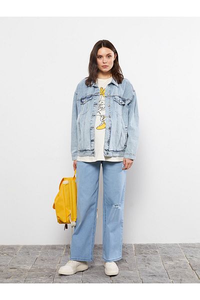 LC Waikiki Pantaloni de damă Rodeo Jean cu buzunare late