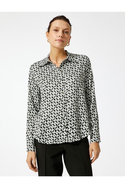 Koton Πουκάμισο με μακρυμάνικο σχέδιο με αλυσίδα