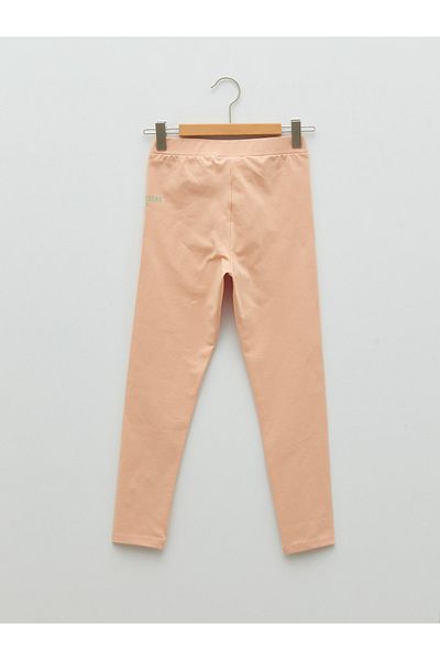 LC Waikiki Nyomtatott pamut lány hosszú leggings elasztikus derékkal