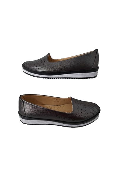 Ayzen Women's Platinum Orthopedic Sole Stylish and Comfortable Daily Ballet Flats