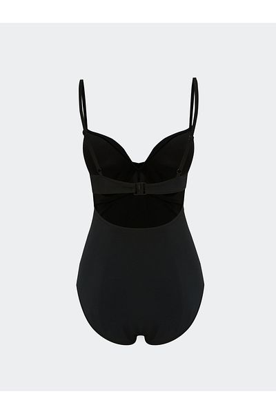 LC Waikiki Schlichter Damen Badeanzug mit verstellbaren Trägern