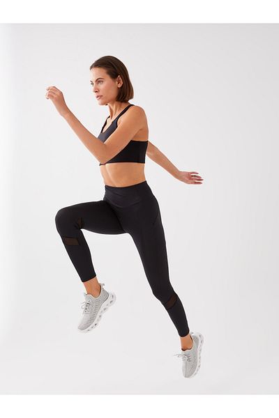 LC Waikiki Women's Elastic Waist Plain Sports Tights