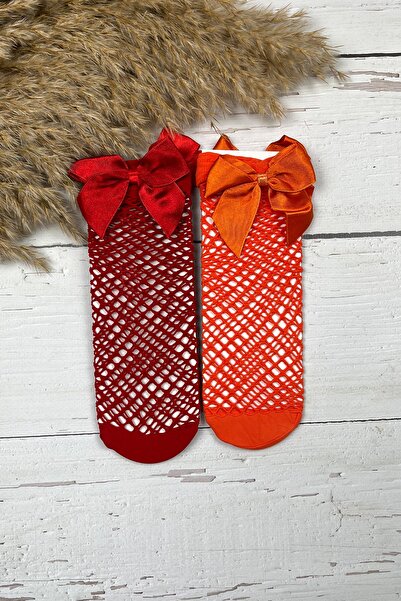 ADABEBEK Комплект от 2 мрежести чорапи за момичета