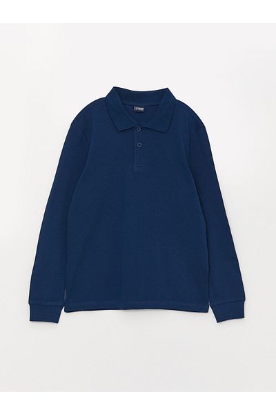 LC Waikiki Boy - Polo Collar Long Sleeve T-Shirt