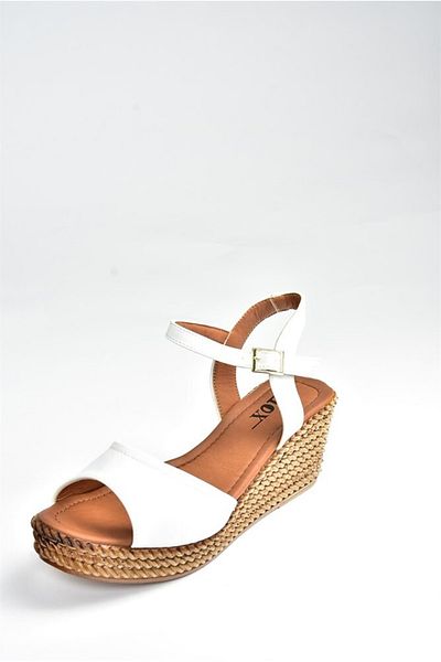 Fox Shoes White Wedge Heeled Women's Shoes674192209