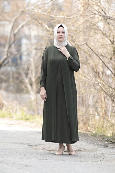 Zey&Ka Butik Piliseli Şifon Abiye Elbise