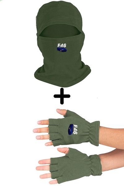 herotasarım Polar E46 Balaclava - Σετ κομμένα γάντια Bll3776