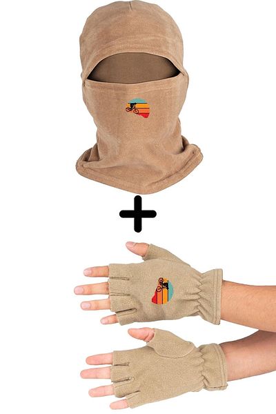 herotasarım Σετ γάντια Polar Cut - Cycling Balaclava Bll3710