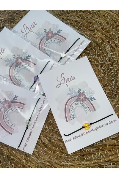 lilamtasarım Lilam Design 25pcs Baby Birthday Gift Lucky Bracelet Welcome Baby