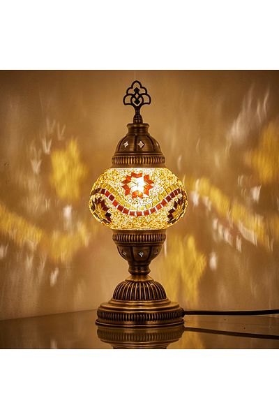 Demmex أصيلة العرقية الملونة فسيفساء بوهو التركية سطح المكتب مصباح الجدول مصباح عاكس الضوء