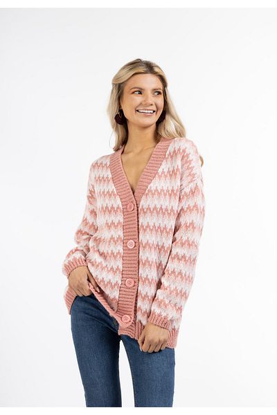 USHA FESTIVAL Strickjacke mit Knöpfen rakata