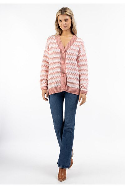 USHA FESTIVAL Strickjacke mit Knöpfen rakata